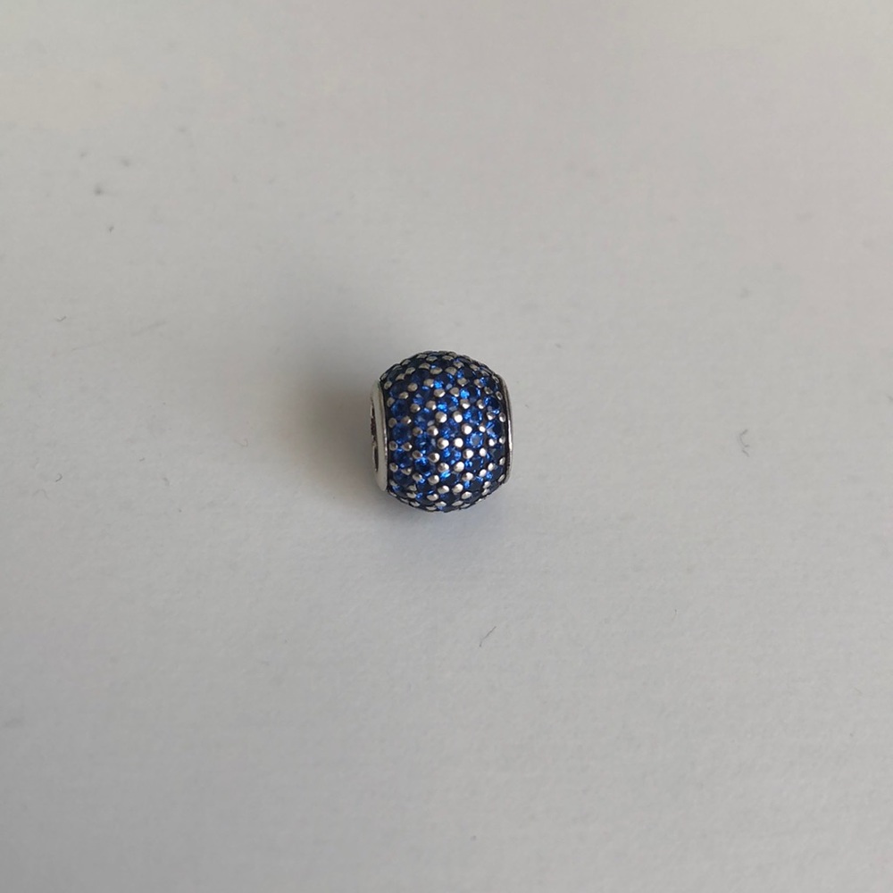 Blue pavé Pandora charm